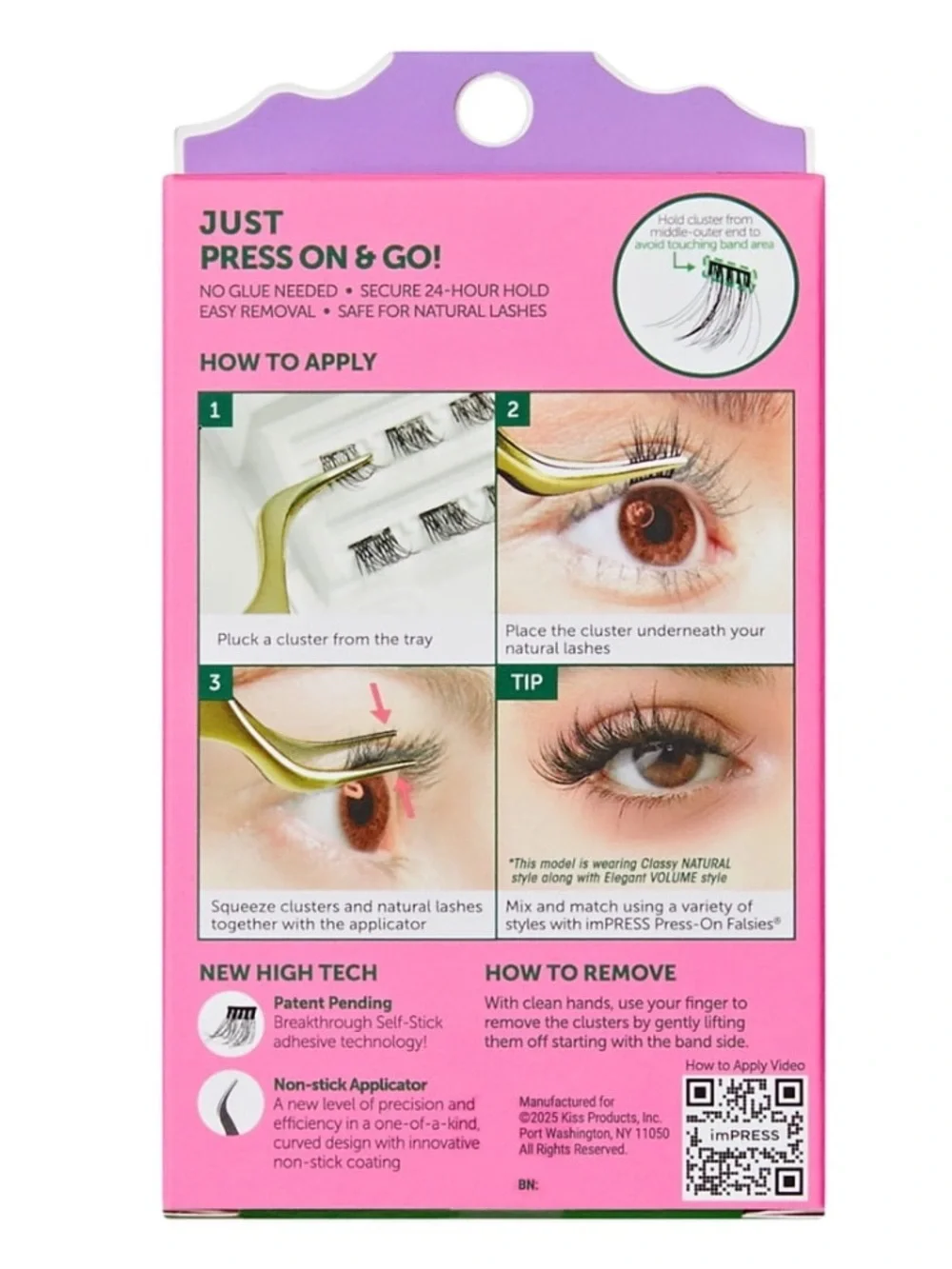 imPRESS x WICKED Pre-Bonded Lash Clusters — Press & Go, No Glue Needed